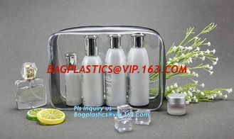 China Fashion Packing Cosmetic Bag EVA Pouch, OEM promotional transparent plastic Heat Seal sewing zipper clear pvc cosmetic b supplier