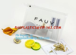 China cosmetic bag promotional slider zipper bag, Slider zipper PVC transparent cosmetic clear messenger bag bikini bag supplier