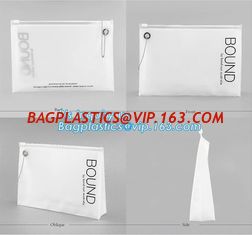 China student stationery transparent plastic slider zipper bag, Eco-friendly Slider Zipper Flat Plastic Bag For Document or Sw supplier