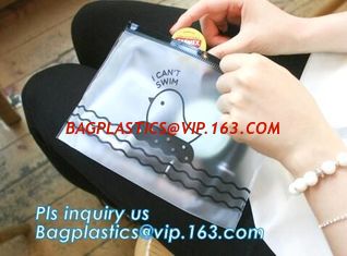 China Pouch Bags With Zip,Plastic Zip Resealable Pouch, side gusset bag with top handle and slider zipper, EVA Cosmetic Bag wi supplier