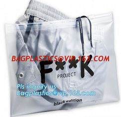 China Eva Clothing Packaging Plastic Clear Zipper Bag With Slider, pvc slider zipper bag for jewellery, pencil case, slider zi supplier