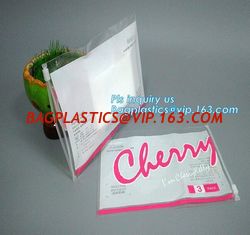 China Transparent bottom gusset slider k pvc zipper bags with holding loop, slider biodegradable zipper bag, slider zip supplier