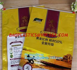 China Aluminum foil pet dog food packaging bag/plastic packaging bags for animal treats/dog food packaging bags, slider zipper supplier