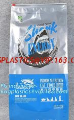 China Aluminium Foil Laminate Fish Food ,Dog Food , Animal Feeds Packaging Bag, dog food packaging bag with slider and flat bo supplier