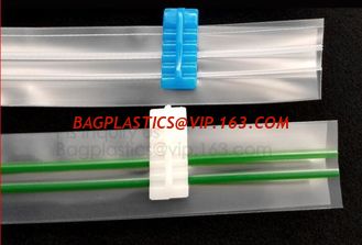 China Eco-friendly PE two Track Vacuum Plastic Zipper,PE Hermetic Seal Zipper, pvc zipper puller locking zipper pull supplier
