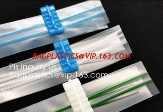 China pe vacuum plastic cheap double color flange zipper, PP flange zipper, double color flange zipper for flexible packages supplier