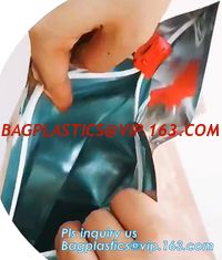 China Child Proof Cigarette Plastic Bag Anti Moisture Laminated Aluminum Foil Mylar, Tobacco Plastic Child Proof Zipper Bags M supplier