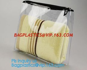 China Promotional PVC Toiletry bag with zipper and slider, Underwear packing bag,shinny zipper,matte slider printing customize supplier