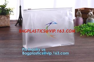 China Fabric zipper professional vinyl slider bag pvc zipper bag, clothing packaging pvc slider zipper bag, slider zipper bag supplier