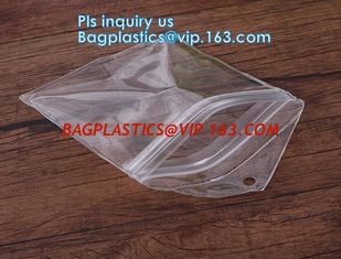 China promotional clear zipper slider pvc plastic document/ swimming bag, Slider Gusset Cosmetic Bag Makeup Case Plastic Water supplier