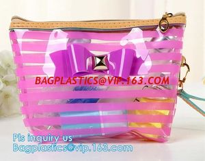 China Holographic Vinyl Film Hologram Bag With Slider Zip, Pvc Holographic Cosmetics Bag, Plastic Zipper Bag/eva zipper bag wi supplier