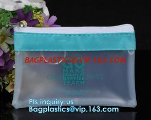 China Bikini Plastic Packaging Clear PVC Swimwear Wet Packaging Bag With Zipper, stand up slider k bag for underwear bik supplier