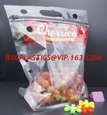 China fresh cherry tomato packaging bag, Fresh Fruit Preservative General Grape bag, Cherry Red Lift Sealed Packaging Bag supplier
