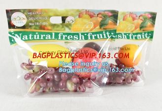 China resealable stand up pouch slider zipper fresh fruit/vegetable protection packaging bag, OPP Laminated Slider Fruit / Gra supplier