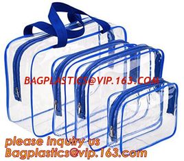 China waterproof hanging toiletry bag for travel, Vinyl Transparent PVC Cosmetic Bag /Clear Toiletry Bag/PVC Travel Makeup Bag supplier