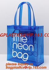 China Handle Zipper Lock Cosmetic Pvc Bag With k, beach Bag Chain handle Handbag beach tote bag, jelly tote bag candy ha supplier