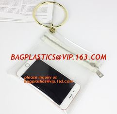 China Cosmetic Sewing Metal Zipper Bags, PVC leather cosmetic bag metal double zipper puller makeup bag, Metal Zipper Printing supplier