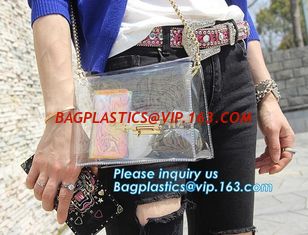 China Fashion PVC Tote Bag Shoulder Handbag Transparent PVC Beach Bag, Fashion transparent pvc ladies shoulder bag crossbody s supplier