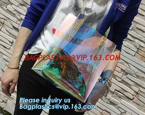 China Female Casual Toiletry Shoulder Bags, summer waterproof clear pvc shopping bag bag custom transparent grocery shoulder b supplier