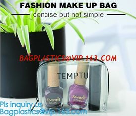 China Travel Portable PVC Transparent Waterproof Cosmetic Bag Women Makeup Toiletry Bags, PVC Cosmetic Pouch, PVC Makeup Bag, supplier
