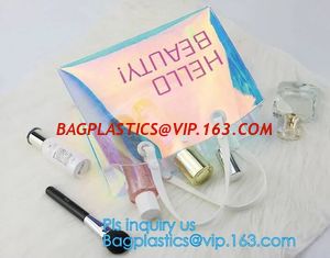 China Women Summer Beach Bag Vinyl PVC Transparent Small Tote Handbags Shopping Shoulder Bags, handle, carry, die cut, packagi supplier
