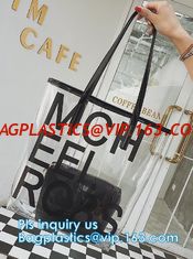 China popular big handbags PVC printing women bag, Shoulder Bags Popular Women Beach Bags, shoulder designer luxury designer h supplier
