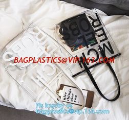 China travel cosmetic bag pvc pu leather toiletry bag makeup bag for woman, Fashion Women Clear PVC Beach Crossbody Bags, hand supplier