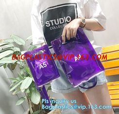 China waterproof stadium Bags handbags, Clear gift packing PVC handbag, Envelope Clutch PVC Vinyl Plastic Purse Bag, tote hand supplier