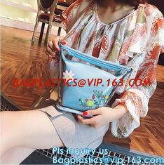 China shopping bag plastic bag sizes standard promotional shoulder bag waterproof, Tote Bag Fashion Pvc beach bag, tote, handy supplier