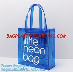 China PVC soft pouch bag with round, packaging bag with embroidery recyclable quilt packaging bag, Handle Bag, PVC Shopping Ba supplier