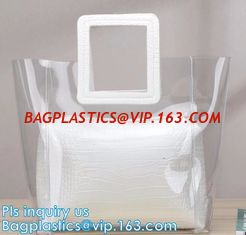 China Promotional Sport Travel Womens Shopping Shoulder Strap Clear PVC Zipper Beach Tote Bag, shoulder PVC jelly bag tote han supplier