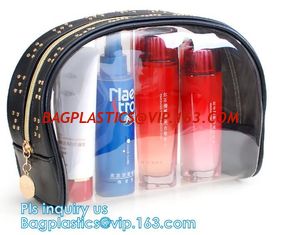 China PVC Travel Cosmetic Make Up Toiletry Zipper Bag, Waterproof Men Women Travel PVC Cosmetic Pouch Make Up Kit Organizer Ma supplier