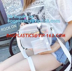 China Stadium Purse PVC Handbag Chain Crossbody Bag, holographic transparent pvc handbag korean crossbody jelly bag, Travel ma supplier