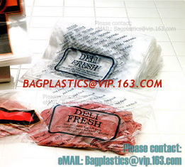 China PE Zipper Deli Bag with print, PE slider zipper saddle deli bag, LDPE Custom Saddle deli bag, Top Load saddle slider bag supplier