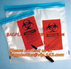 China Biohazard medical specimen k bag high quality zipper bag, Specimen Transport Bag Zipper Bag with a Pouch bag, pac supplier