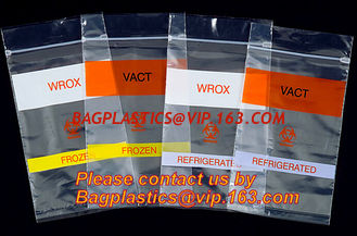 China 3-layer BioHazard Specimen zipper Bag, Specimen Biohazard Reclosable Bags with back pouch, Zipper Locking Pouch Biohazar supplier