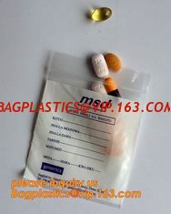 China Eco friendly biohazard medicine k bag, FDA LDPE Materials Medical using Zipper Bags Plastic Zip lock bags with own supplier