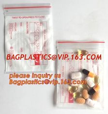 China Medical Zipper Bag/LDPE Medical zipper bag/Medicine zipper Bag, writable medical k pills capsule packaging bag zip supplier