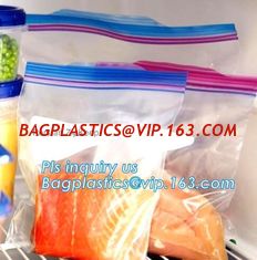 China double track reclosable zip lock bag, double-track zipper closure, slide seal reclosable poly bags, package double track supplier