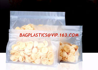 China zip lock bag moisture proof tea food packing plastic bag with zipper, FDA Compliant Mylar Zip Lock Packaging bag Accept supplier