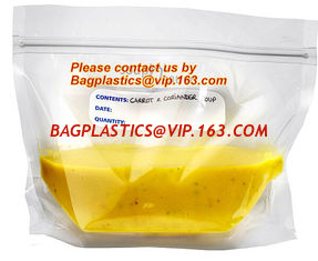 China soup bag, liquidvinyl k clothes bag/poly zip lock bags /zipper bag plastic, eco friendly ldpe zip lock garment bag supplier