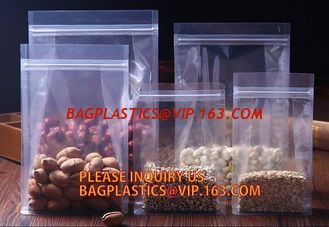 China pp k crystal bag, polypropylene zipper Double Zipper Track LDPE Plastic Transparent Zip Lock Bag supplier
