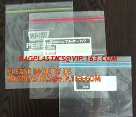 China High Quality Two Track Transparent Vacuum Plastic PE Zipper for package bag, separable plastic open end double track zip supplier