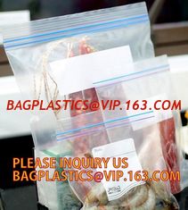 China waterproof various color ldpe custom plastic k bag, LDPE zipper freezer bags with box, waterproof Slider zipper ba supplier