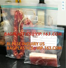 China BANK PLASTIC COIN Reclosable Bag, Plastic food storage bag, k bag with double track for food or fruit storage by C supplier