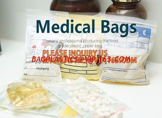 China meidical bags, zipper medicine bags, zipper biohazard bag, hospital zipper bags, zip lock bags, zipper seal bags, grip supplier