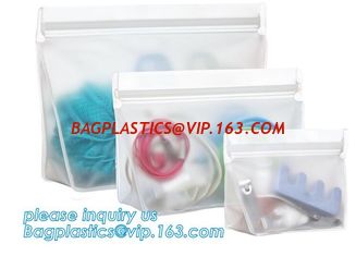 China Seal Reusable PEVA Storage Bags ideal For Food Snacks, Lunch Sandwiches, Makeup, ReZip Seal Reusable Storage Bag PEVA fo supplier