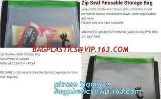 China Seal Reusable Fresh Vegetable Easy Clean Silicone Food Storage Bag, Airtight Seal Vacuum Reusable 1L Silicone Food Stora supplier