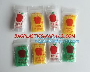 China ZIP LOCK BAG with red line, colored small zip lock plastic bag, 2020 Apple Mini k 100 Baggies 25 Random Designs Pr supplier