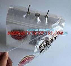 China Virgin LDPE Reclosable Plastic k saddle bag deli bag with Printed Logo for packing food, bagplastics, bagease, pac supplier